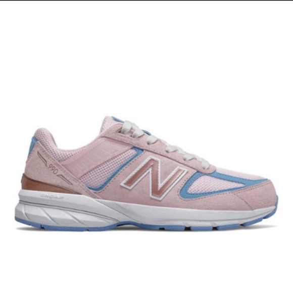 New Balance Shoes - New Balance 990v5 Shoes - Cherry Blossom/Team Carolina